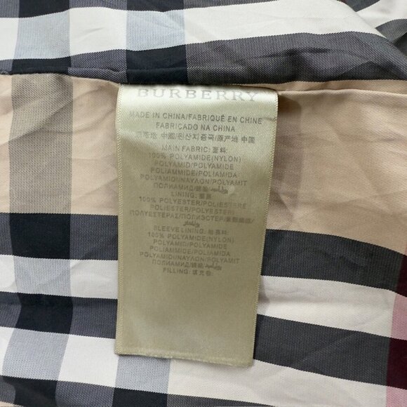 Burberry Navy Blue Down Puffer Jacket Women’s Size M - Picture 9 of 16